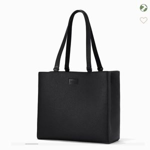 Dagne Dover Allyn black leather tote